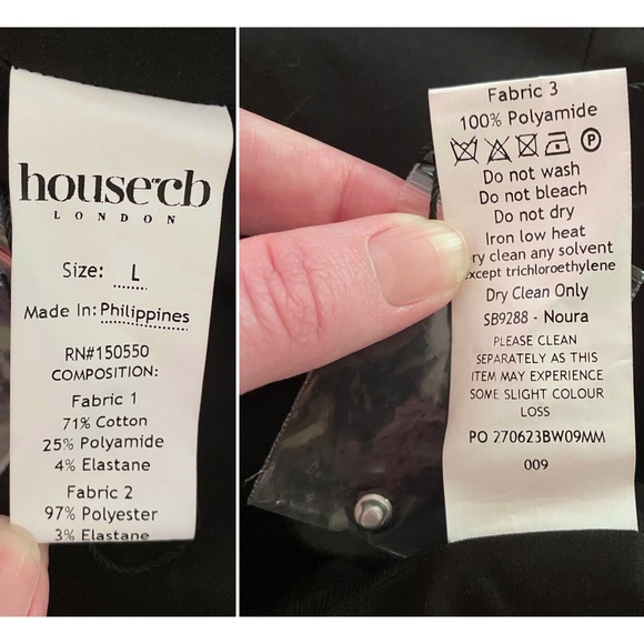 NEW House of CB Noura Top Black Large - Picture 17 of 17